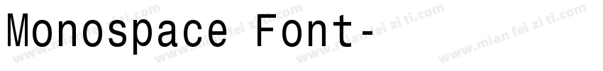 Monospace Font字体转换